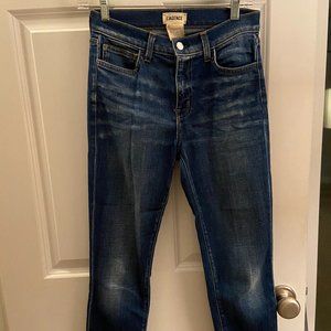 L'AGENCE Cropped Medium Wash Jeans 25